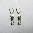 Boucles d'oreilles grenouille verte 